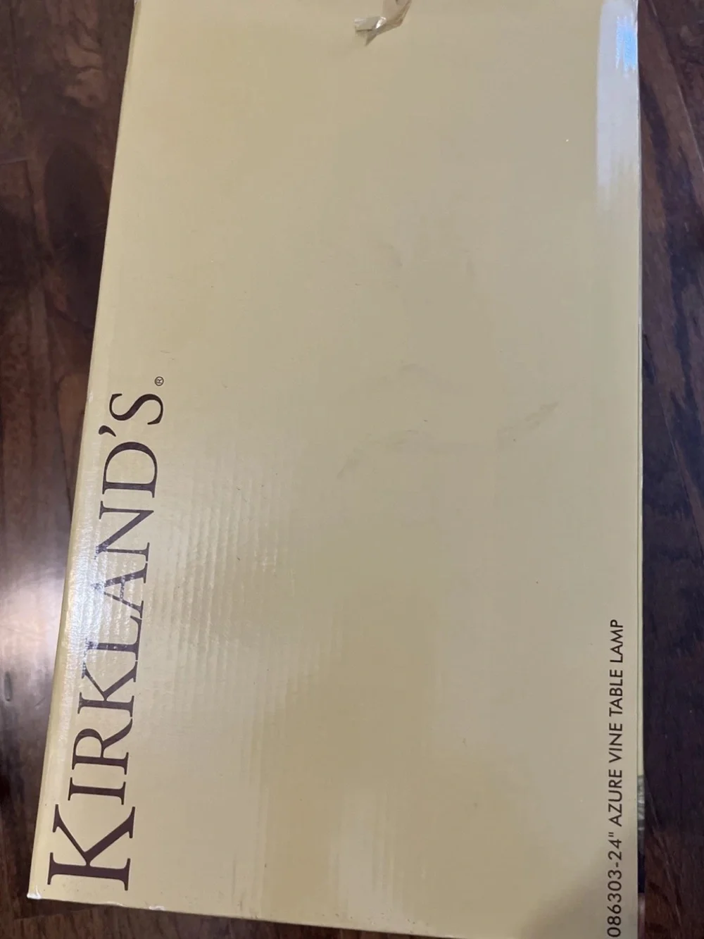 Kirklands Bronze-Toned Vase Lamp with Cream Shade
